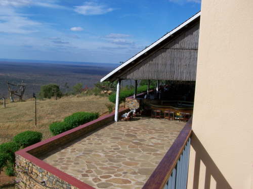 view from balcony